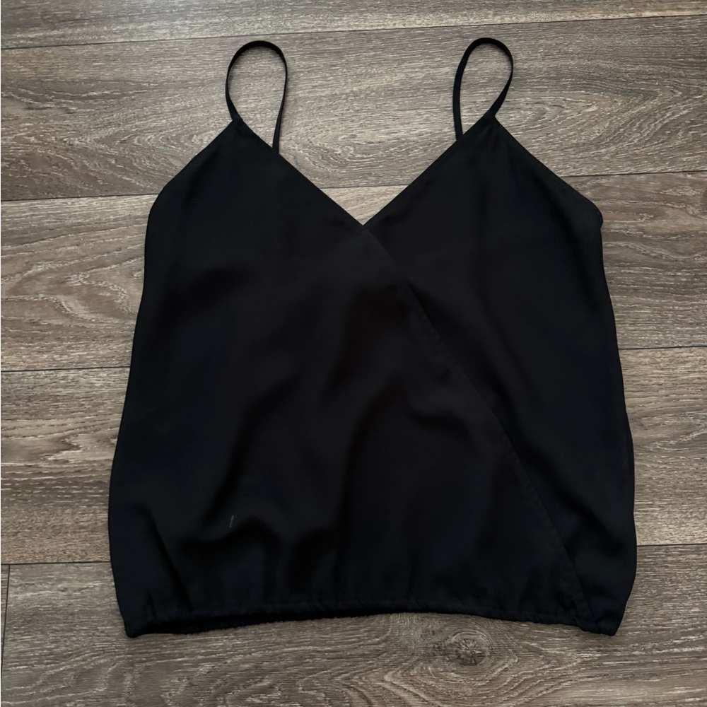 Allison Joy Crop Black Cami